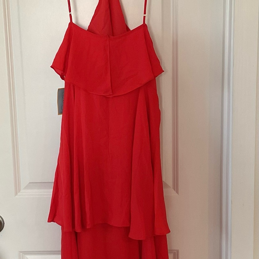 CeCe Red Ruffle Dress - Picture 2 of 3